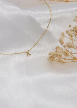 Golden Moments 9ct Yellow Gold Mini 'X' Initial Necklace