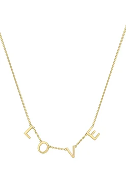 Golden Moments 9ct Yellow Gold 'Love' Necklace