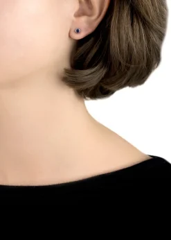 Golden Moments Sterling Silver CZ September Birthstone Stud Earrings