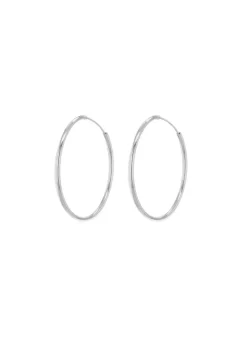Golden Moments Sterling Silver Endless Hoops (12mm)