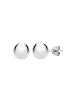 Golden Moments Sterling Silver Ball Stud Earrings (8mm)
