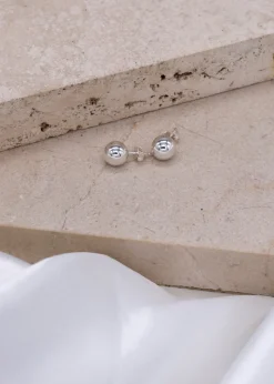 Golden Moments Sterling Silver Ball Stud Earrings (8mm)