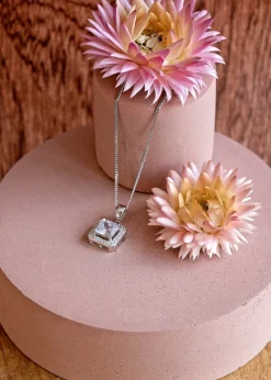 Golden Moments Sterling Silver 'J' Initial  Necklace