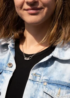 Golden Moments Sterling Silver Diamond 'P' Initial Necklace