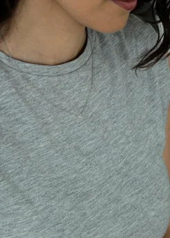 Golden Moments Sterling Silver 'K' Initial  Necklace