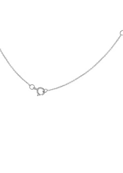 Golden Moments Sterling Silver 'A' Initial  Necklace
