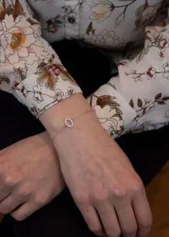 Golden Moments Sterling Silver Rectangle White CZ Ring