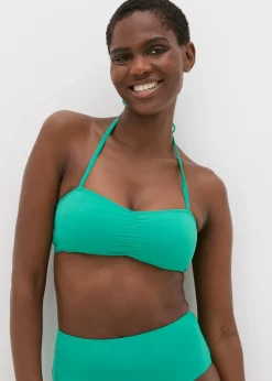 Green Bandeau Bikini Top