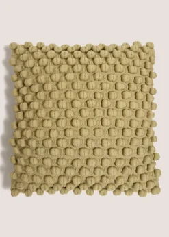 Green Bobble Cushion