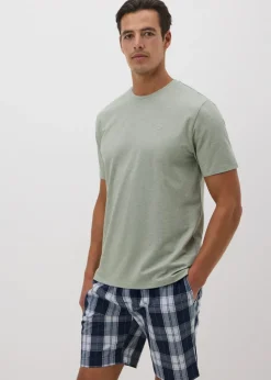 Green Check Design Short Pyjama Set