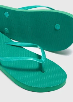 Green Flip Flops