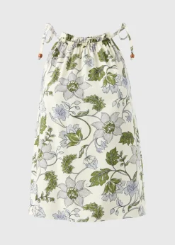 Green Floral Cami Top