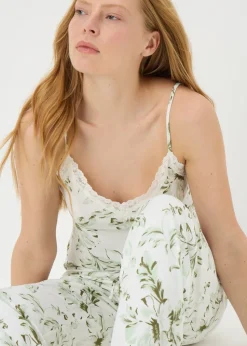 Green Floral Pyjama Bottoms