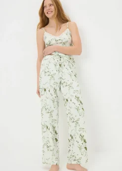 Green Floral Pyjama Bottoms