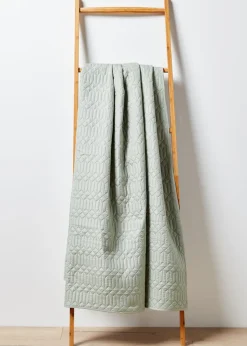 Green Geo Pinsonic Bedspread (235cm x 235cm)