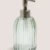Green Glass Soap Dispenser ( 7x 7x17.6CM)