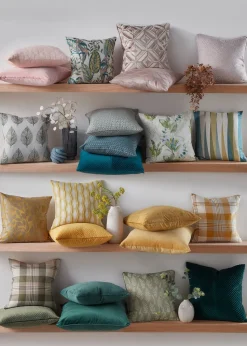 Green Pleated Velvet Cushion