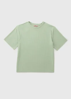 Green Ribbed Pyjama T-Shirt
