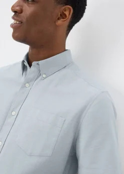 Green Short Sleeve Oxford Shirt