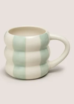 Green Stripe Bubble Mug