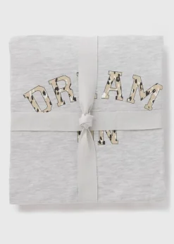 Grey Animal Print Dream On Pyjama Set