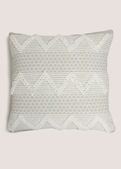 Grey Bobble Woven Cushion