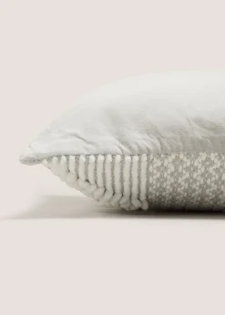 Grey Bobble Woven Cushion