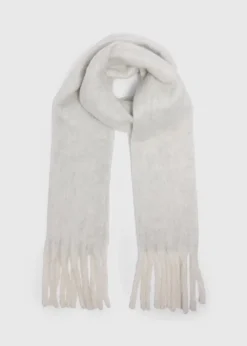 Grey Brushed Scarf