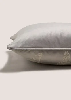 Grey Butterfly Cushion
