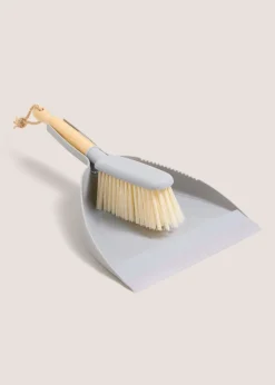 Grey Dustpan Brush