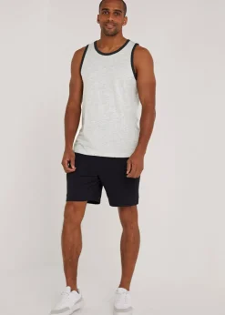 Grey Essential Jersey Ringer Vest Top