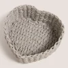 Grey Heart Basket