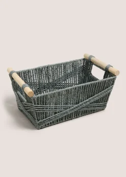 Grey Highland Cow Basket