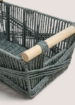 Grey Highland Cow Basket