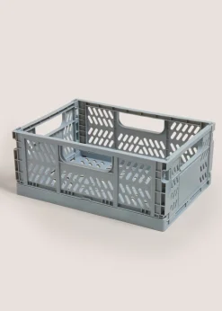 Grey Medium Collapsible Storage Basket