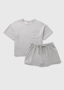 Grey Pyjama Short Set