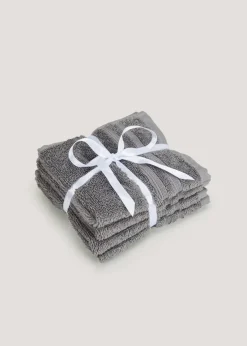 Grey Quick Dry Bath & Pedestal Mat