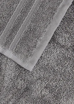 Grey Quick Dry Bath & Pedestal Mat