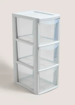 Grey Small Drawer Tower
