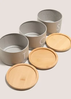 Grey Speckled Bread Bin