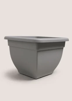 Grey Square Large Planter