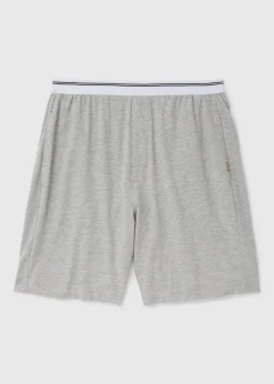 Grey Stripe Jacquard Waistband Shorts