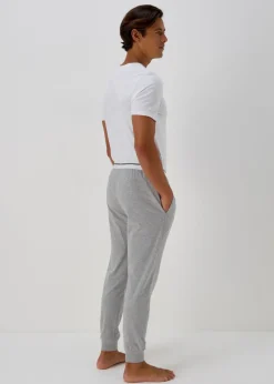 Grey Stripe Jacquard Waistband Joggers