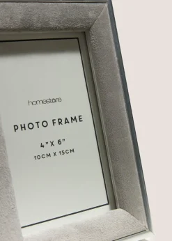 Grey Velvet Frame (4inch x 6inch)