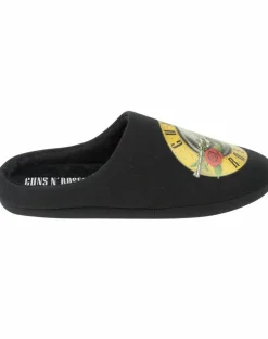 Guns N Roses Black Logo Mule Slippers