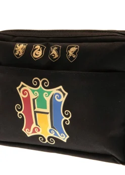 Harry Potter Black Multi Pocket Hogwarts Houses Pencil Case