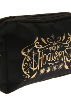 Harry Potter Black Multi Pocket Hogwarts Houses Pencil Case