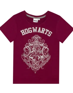 Harry Potter Girls Purple Hogwarts Crest Pyjama Set (5 - 14 Years)