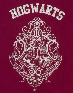 Harry Potter Girls Purple Hogwarts Crest Pyjama Set (5 - 14 Years)