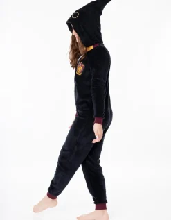 Harry Potter Gryffindor Unisex Kids Black Onesie (7-14 Years)